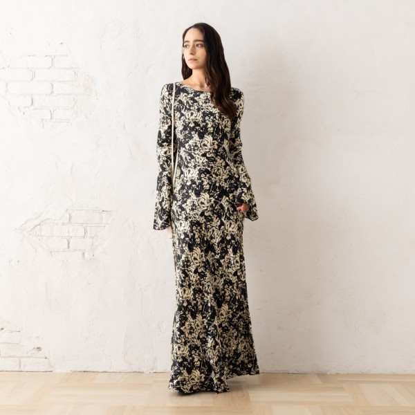 ガニー ワンピース ブラック レディース GANNI F9200 302