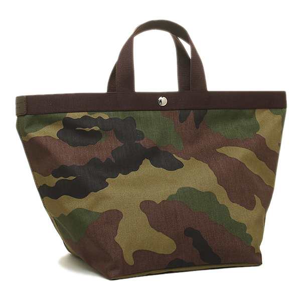 エルベシャプリエ トートバッグ バッグ レディース Herve Chapelier 725W 4969 CORDURA L TOTE BAG CAMOUFLAGE MOKA