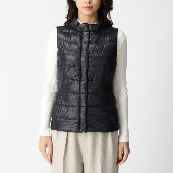 ヘルノ ダウンベスト ダウンジャケット コート イコニコ ジュリア ジレ ブラック レディース HERNO PI0661DIC 12017Z 9300