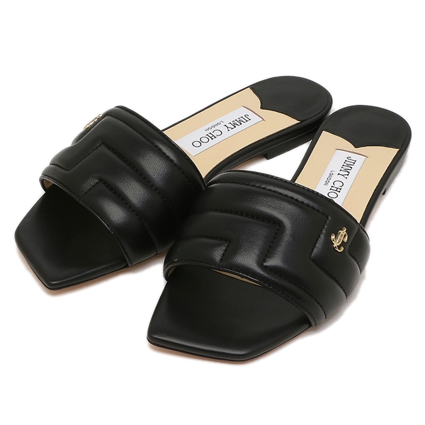 ジミーチュウ サンダル ミュール フラットシューズ ブラック レディース JIMMY CHOO THEMIS FLAT NBAの通販は