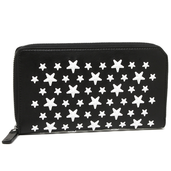 P10 Up 8 17 8 59 ジミーチュウ 長財布 メンズ Jimmy Choo Carnaby Enl ブラック ホワイトの通販はau Pay マーケット ブランドショップaxes