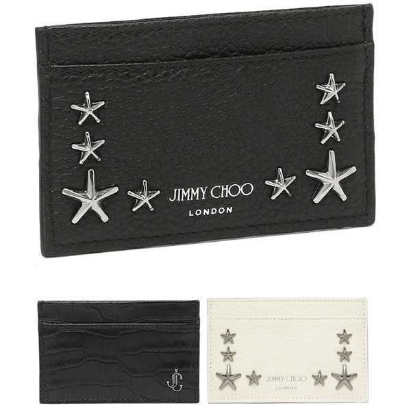 B品セール 新品JimmyChoo DEAN UUF BLACK/SILVER カードケース - 通販