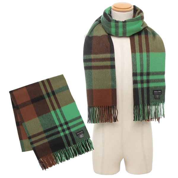 ジョシュアエリス マフラー クラシックチェック グリーン ブラウン メンズ レディース ユニセックス JOSHUA ELLIS UA-CPGRP51780-W01C01の通販は