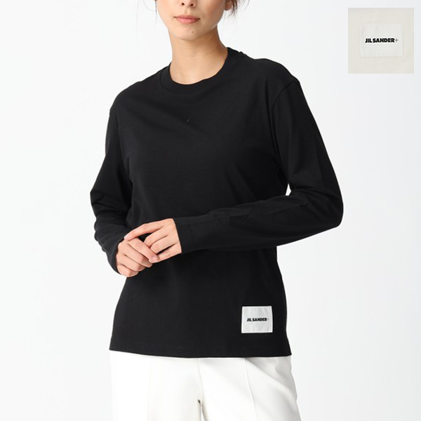ジルサンダー Tシャツ カットソー オーガニックコットン レディース JIL SANDER J40GC0002 J45048 JIL SANDER+ ジルサンダープラス