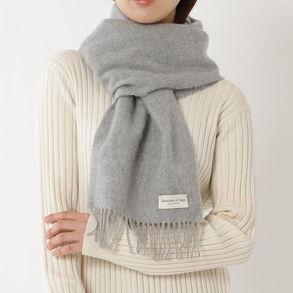 Johnstons ジョンストンズ マフラー - グレー 【古着】【中古  