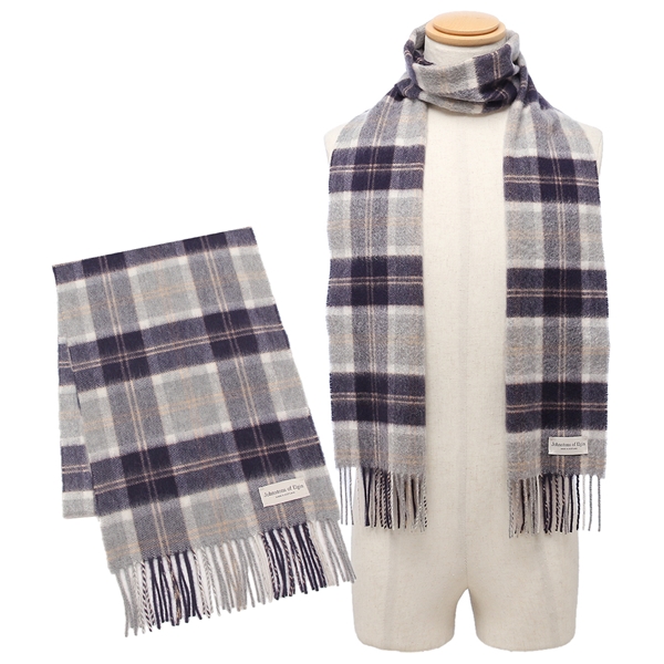 ジョンストンズ マフラー グレー マルチカラー メンズ レディース ユニセックス JOHNSTONS WA000016 KU0499 小判の通販は 19,800円