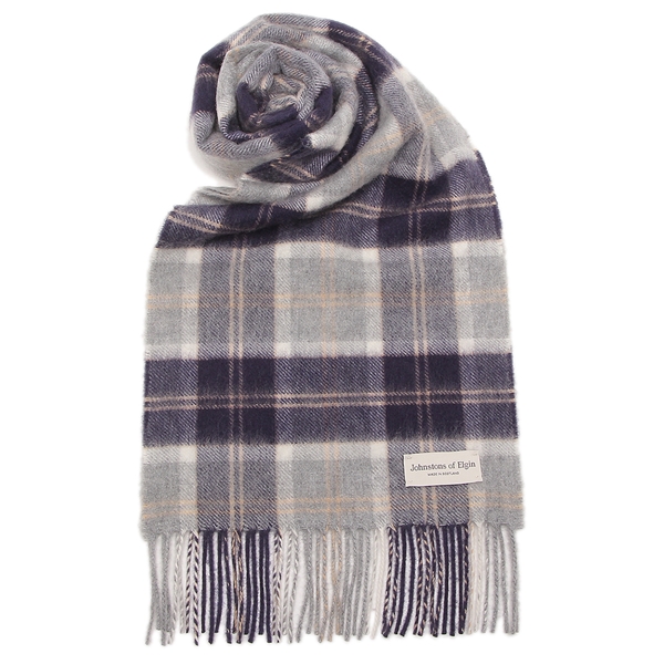 ジョンストンズ マフラー グレー マルチカラー メンズ レディース ユニセックス JOHNSTONS WA000016 KU0499 小判の通販は