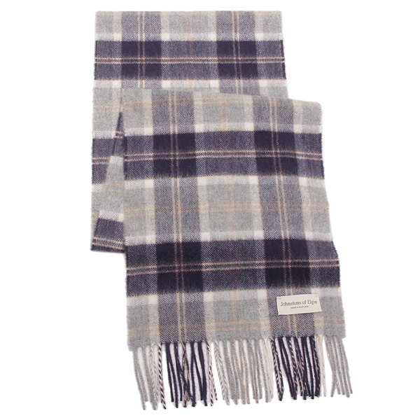 ジョンストンズ マフラー グレー マルチカラー メンズ レディース ユニセックス JOHNSTONS WA000016 KU0499 小判の通販は