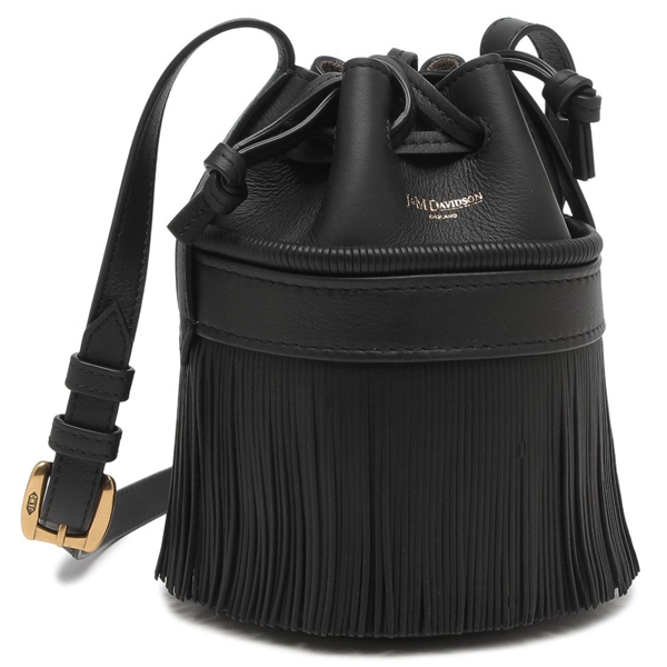 ジェイアンドエムデヴィッドソン ショルダーバッグ カーニバル ミニ フリンジ 巾着 ブラック J&M DAVIDSON LMCA 0XX SCNP TBE999G