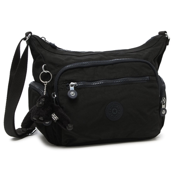 キプリング ショルダーバッグ  KIPLING ギャビー S 特別カラー 7L ブラック ブルー レディース GABBIE S KI2531 0NO
