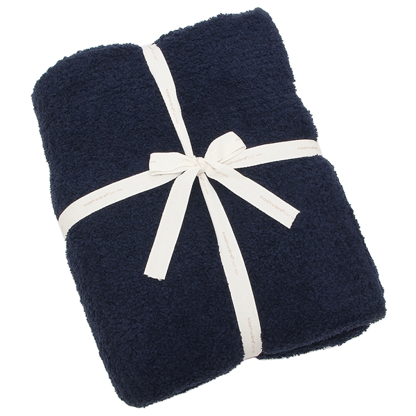 カシウェア ファブリック スロウ ソリッド ブランケット ネイビー レディース KASHWERE SLD01 410の通販は 21,800円