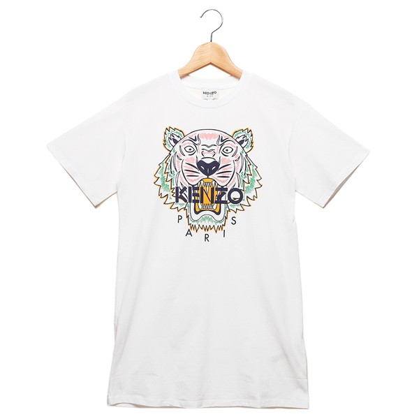 ケンゾー ワンピース Tシャツ プリントT ホワイト キッズ KENZO 10P