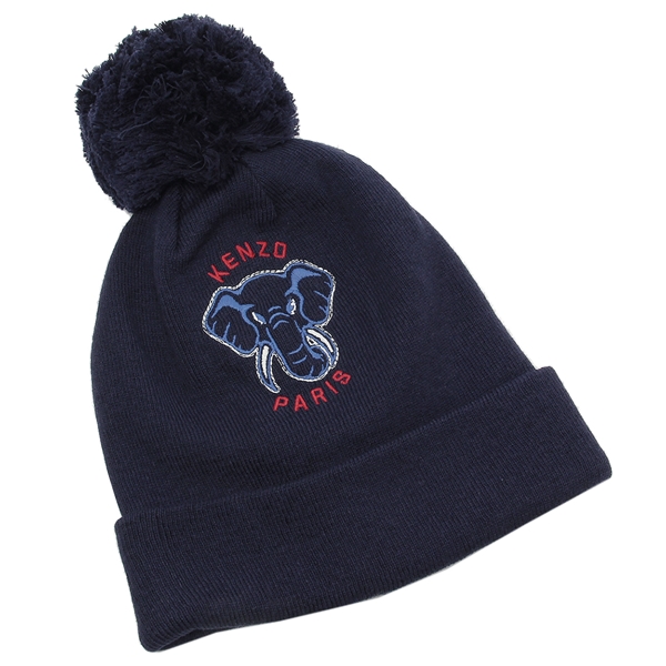 ケンゾー 帽子 ニット帽子 ネイビー キッズ KENZO K60608 84A