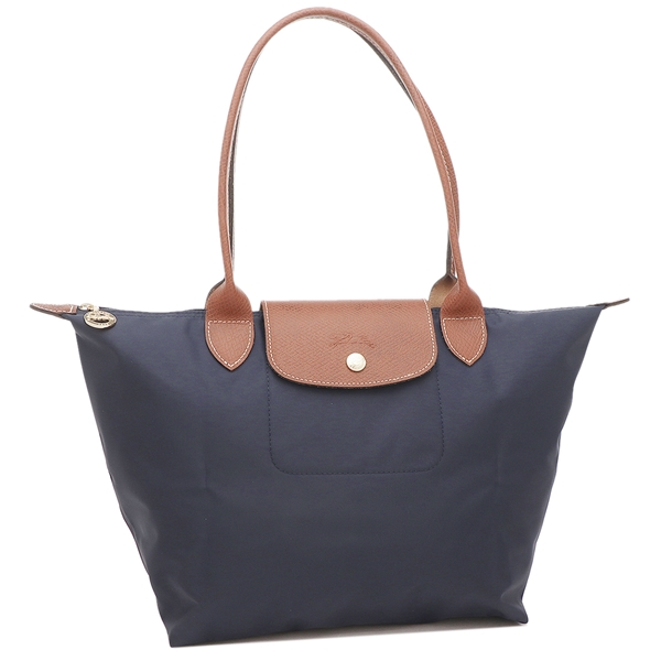 LONGCHAMP　ロンシャン　プリアージュ　ロゴ刺繍トートバッグ　ネイビー LONGCHAMP ロンシャン トートバッグ レディース ル・プリ