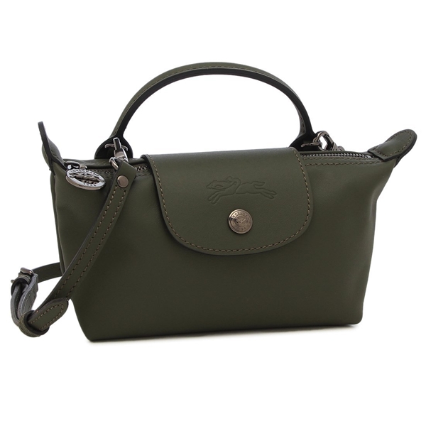 ロンシャン ショルダーバッグ ハンドバッグ プリアージュ エクストラ XS ミニバッグ カーキグリーン レディース LONGCHAMP 34205 987 549