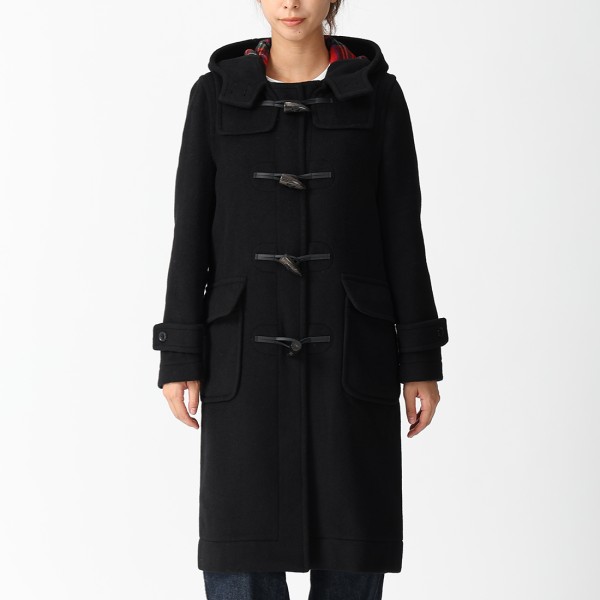 ロンドントラディション コート ダッフルコート メルトン ブラック レディース LONDON TRADITION M11 LT65