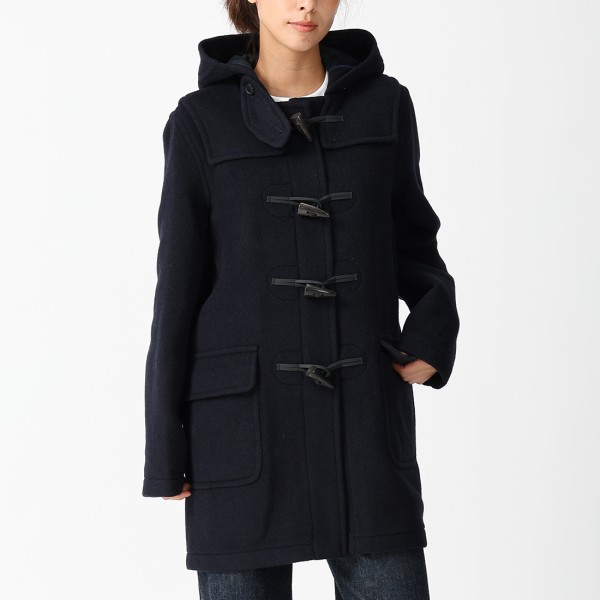 ロンドントラディション コート リナ ダッフルコート メルトン ネイビー レディース LONDON TRADITION RINA LT65
