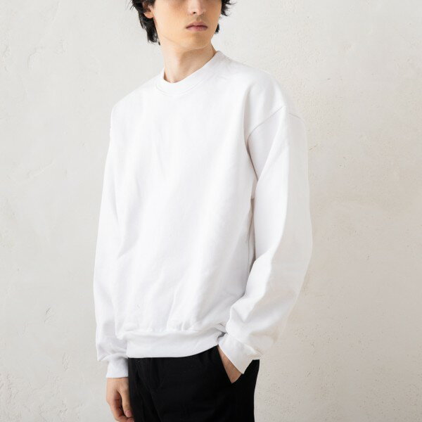 【訳ありアウトレット】ロサンゼルスアパレル スウェット フリースクルーネック ホワイト メンズ LosAngeles Apparel HF-07 WHITE 14 OZ HEAVY FLEECE CREWNECK PULLOVER WHITE【ラッピング不可商品】