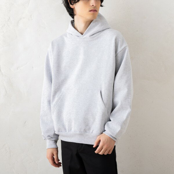 【訳ありアウトレット】【訳ありアウトレット】ロサンゼルスアパレル パーカー フーディー 14オンスヘビーフリースフーデッド グレー メンズ LOS ANGELS APPAREL HF-09【ラッピング不可商品】