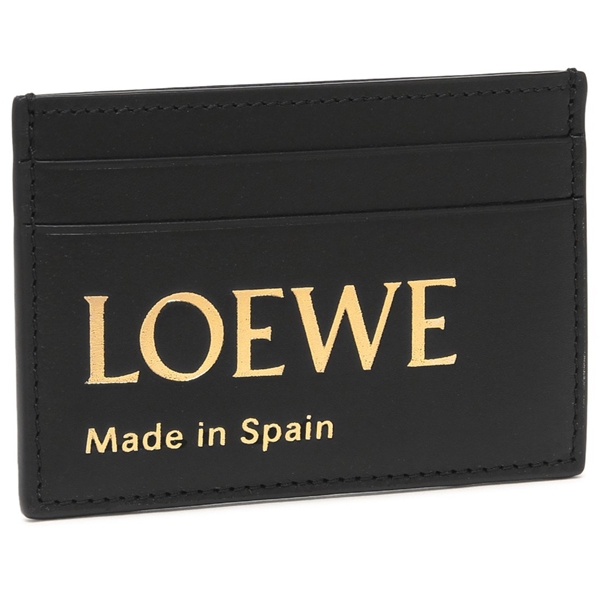 ロエベ カードケース 定期入れ ロゴ ブラック メンズ レディース ユニセックス LOEWE CLE0322X01 1100