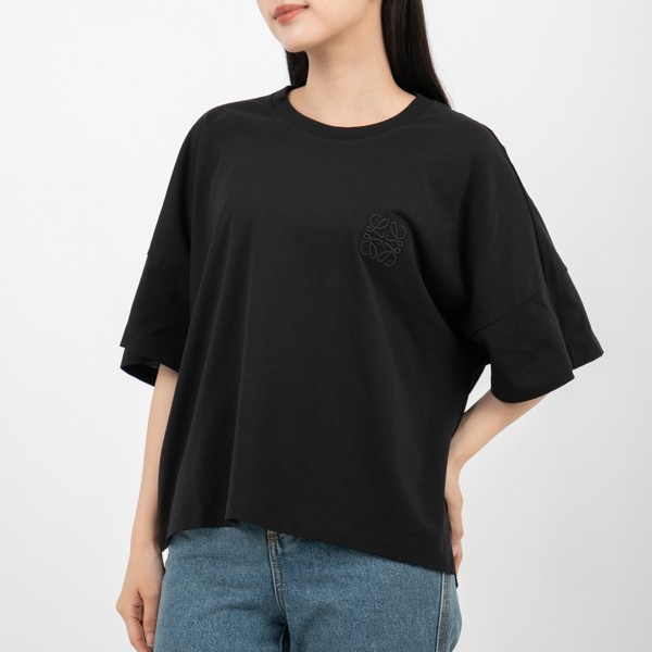 ロエベ Tシャツ トップス ショートオーバーサイズ アナグラム ブラック レディース LOEWE S359341XA4 1100【返品OK】｜au  PAY マーケット