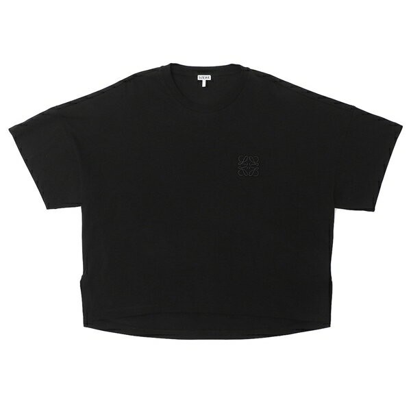 ロエベ Tシャツ トップス ショートオーバーサイズ アナグラム ブラック 