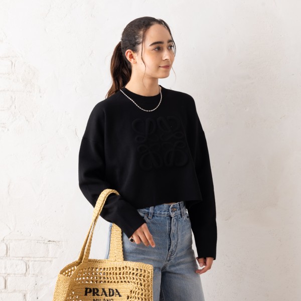 ロエベ ニット セーター アナグラム ブラック レディース LOEWE S540Y14KBG 1100の通販は 160,800円