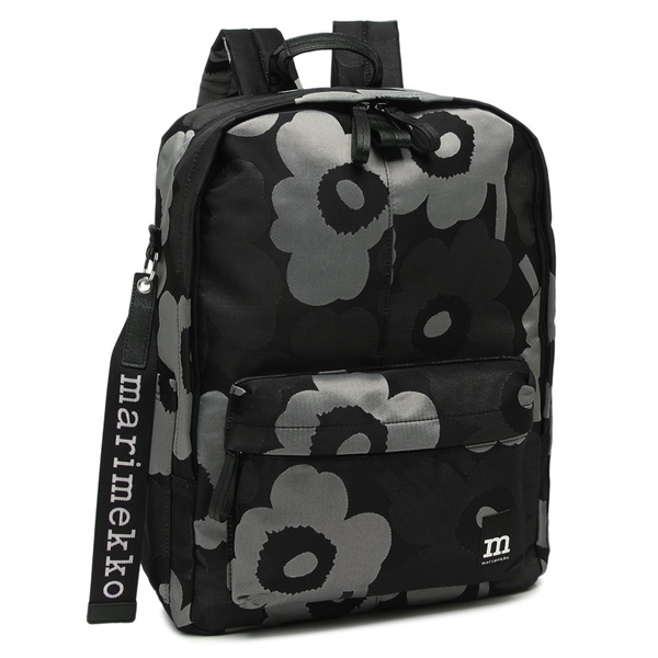 マリメッコ リュック バックパック ウニッコ 花柄 グレー ブラック レディース MARIMEKKO 094809 990 A4対応