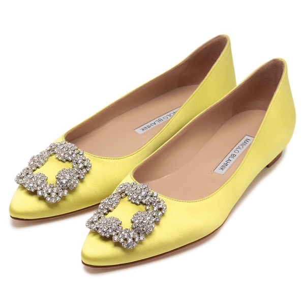 MANOLO BLAHNIK マノロブラニク ハンギシフラット レース 36 