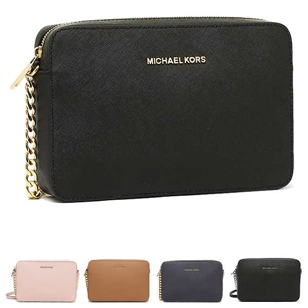 MICHAEL KORS マイケル・コース JET SET TRAVEL 32S4GTVC3L 斜め掛け ショルダーバッグ BLACK　ブラック レディース