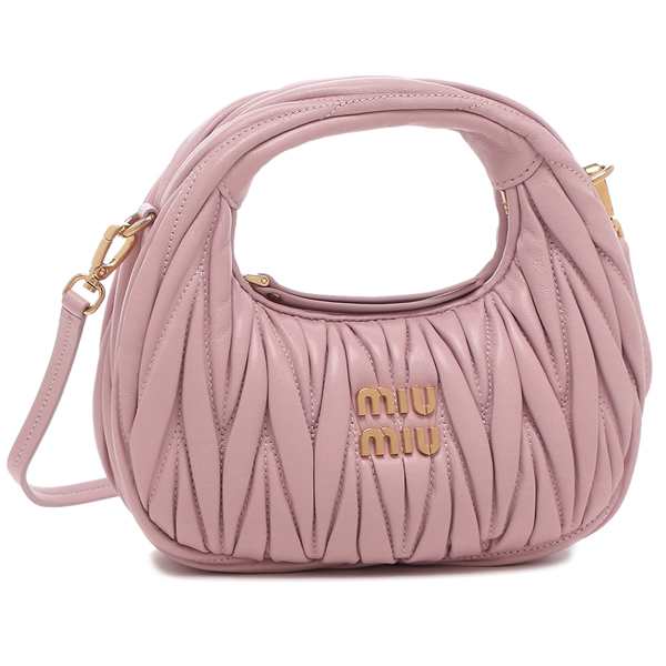 ミュウミュウ ハンドバッグ ショルダーバッグ ワンダーマテラッセレザー ピンク レディース MIU MIU 5BP078 N88 F0E18の通販は  - ハンドバッグ