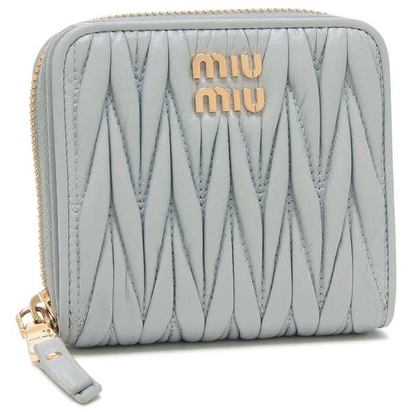 miu miu 二つ折り財布 ラウンドジップ miu miu ミュウミュウ 二