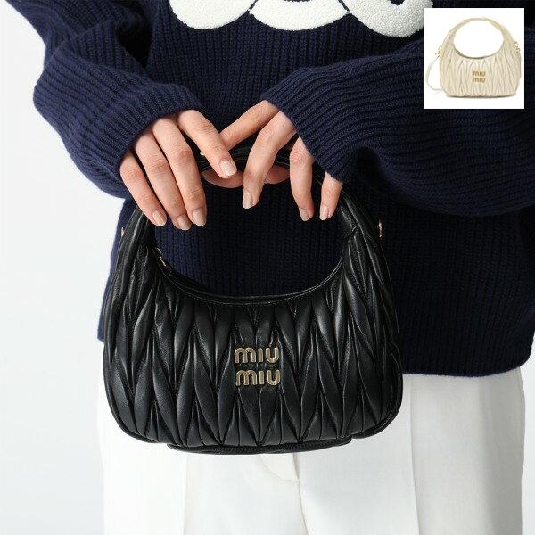 ミュウミュウ ハンドバッグ ショルダーバッグ ワンダーマテラッセ ホーボーバッグ ミニバッグ レディース MIU MIU 5BC125 N88 OOY