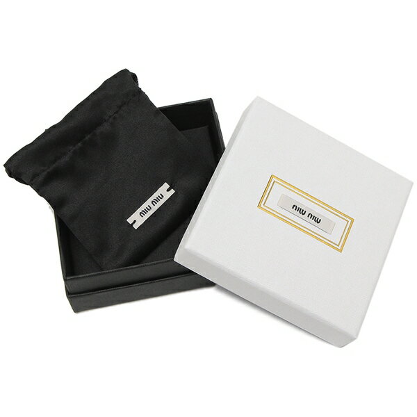 ピアス MIU MIU 5JO912 2F6T NERO ミュウミュウ ピアス エナメルメタルピアス ロゴ レディース MIU