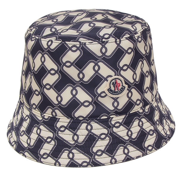 モンクレール 帽子 ブラック ホワイト レディース MONCLER 3B00044 597MX F70