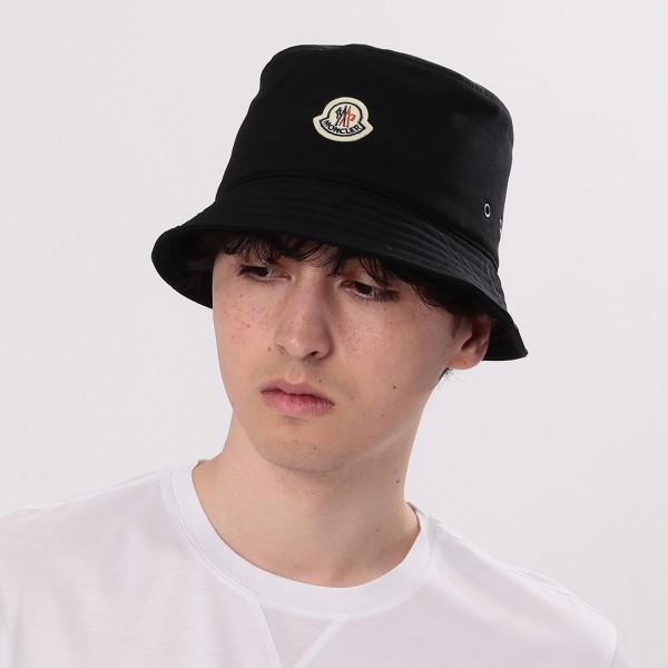 モンクレール 帽子 バケットハット ブラック レディース MONCLER 3B00052 57843 999