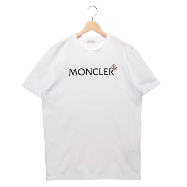 モンクレール Tシャツ カットソー ホワイト メンズ MONCLER 8C00036 8390T 001