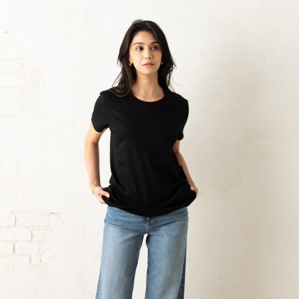 モンクレール Tシャツ カットソー ブラック レディース MONCLER 8C73200 V8058 999の通販は