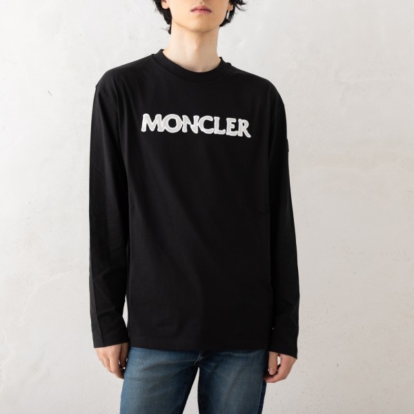 モンクレール Tシャツ カットソー ブラック メンズ MONCLER 8D00004 89AJS 998