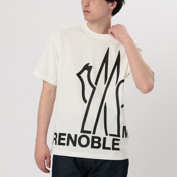 モンクレール Tシャツ カットソー GRENOBLE グルノーブル ホワイト メンズ MONCLER 8C0000 8392 041の通販は