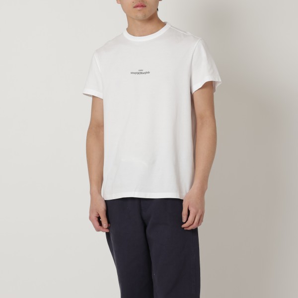メゾンマルジェラ Tシャツ 半袖カットソー トップス ホワイト メンズ