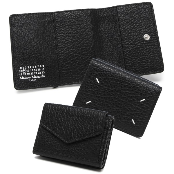 メゾンマルジェラ 三つ折り財布 ミニ財布 ブラック メンズ レディース Maison Margiela S36UI0416 P4455 T8013