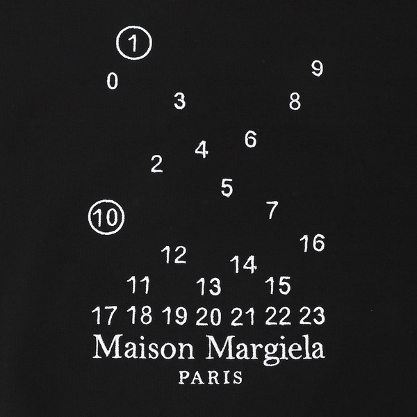 メゾンマルジェラ スウェットシャツ プルオーバー トップス ブラック