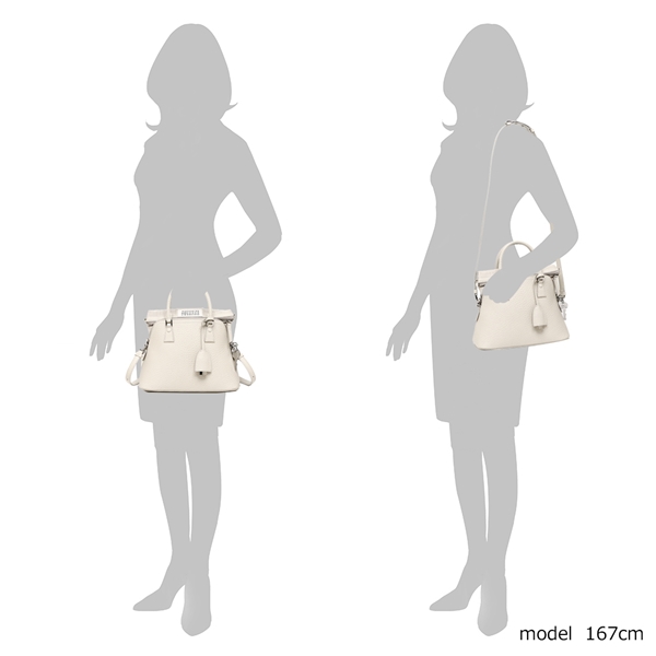 メゾンマルジェラ ハンドバッグ ショルダーバッグ ファイブエーシー ホワイト レディース Maison Margiela S56WG0082 P4455 H9677 メゾンマルジェラ ハンドバッグ ショルダーバッグ ファイブエーシー