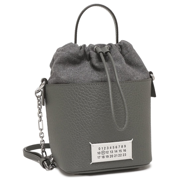 メゾンマルジェラ ショルダーバッグ 5AC バケットバッグ 2WAYバッグ 巾着 グレー レディース Maison Margiela S61WG0035 P4348 T8127