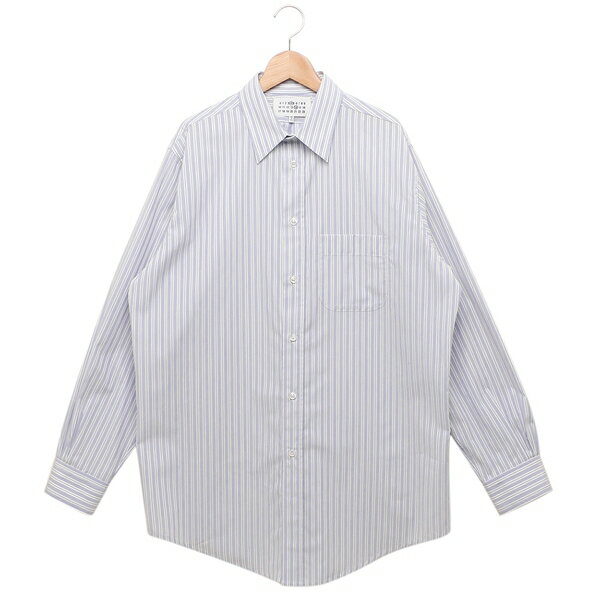 メゾンマルジェラ シャツ ホワイト ブルー レディース Maison Margiela