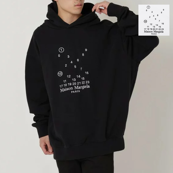 メゾンマルジェラ パーカー スウェットシャツ フーデット プルオーバー メンズ Maison Margiela S50GU0202 S25505 ロゴ