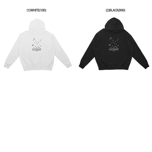 Maison Margiela S50GU0202 S25505 ロゴ NUMBERS LOGO HOODIE - BLACK – lapstoneandhammer.com