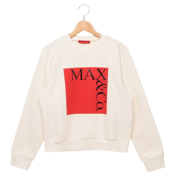 マックスマーラ スウェット マックスアンドコー トレーナー 大人も可 ガールズ ホワイト レッド レディース Max Mara MX0037 MX056 MX10E