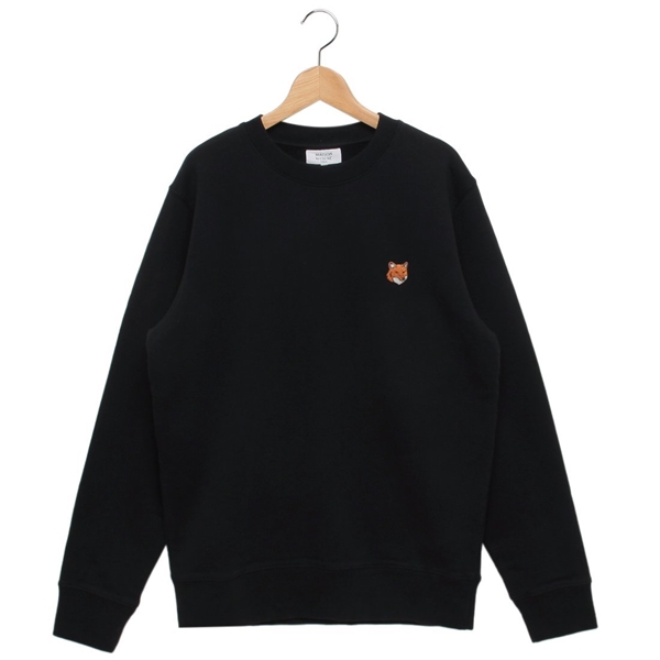 メゾンキツネ スウェット フォックスヘッド ブラック メンズ MAISON KITSUNE PM00303 KM0340 P199